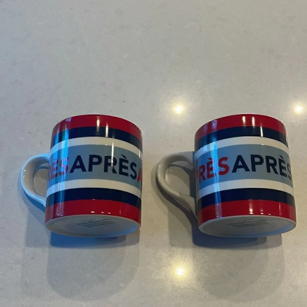 Williams Sonoma mark & graham apre’s coffee cups excellent condition 2 in sale.
